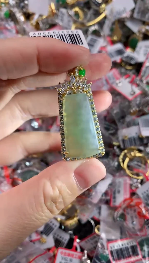 银S925镶嵌戒指翡翠7777----2