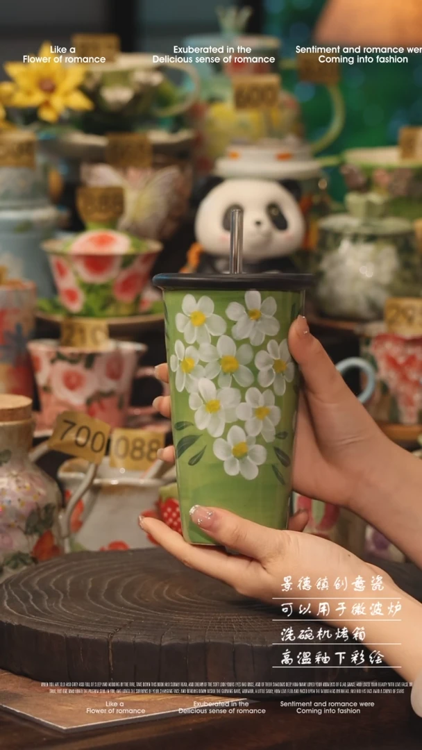 陶瓷景德镇高温釉下彩手工手绘款式