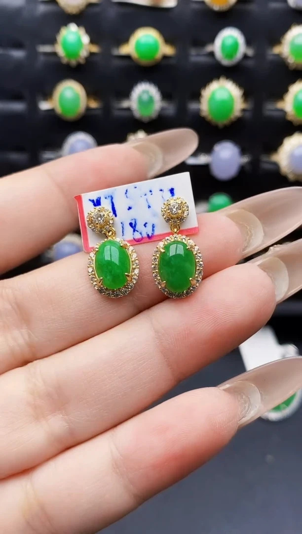 银S925镶嵌戒指翡翠0151