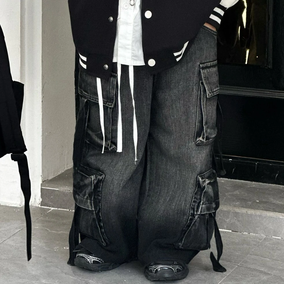 kb6782 | 【春日•极酷】春季儿童 重工工装牛仔裤！也太帅了吧