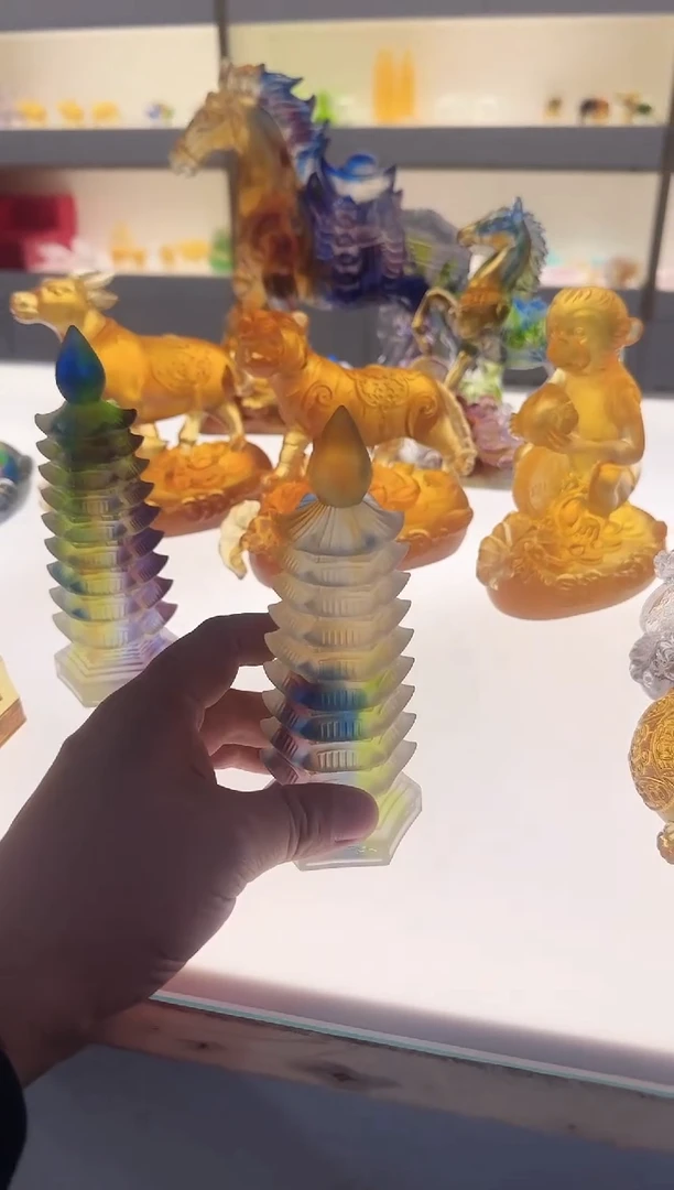 手工艺品琉璃15厘米文昌塔