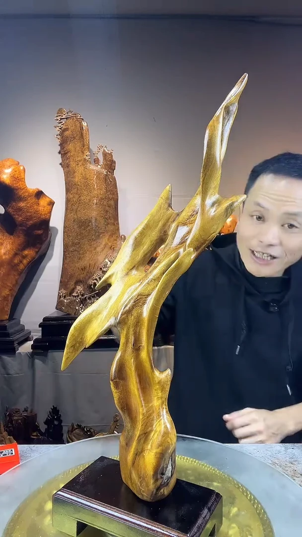 金丝楠爱****难小叶桢楠随行摆件49