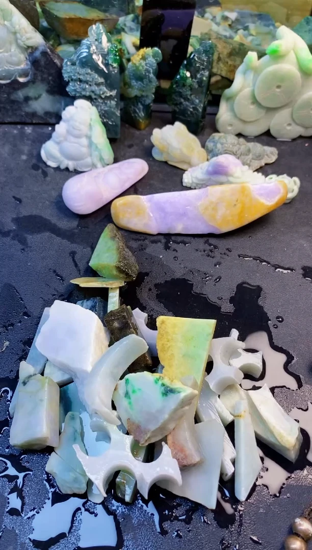颈饰未镶嵌翡翠天然翡翠088