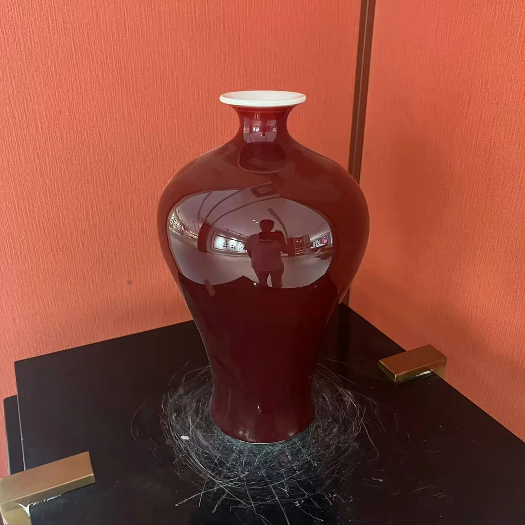 景德镇陶瓷郎红梅瓶