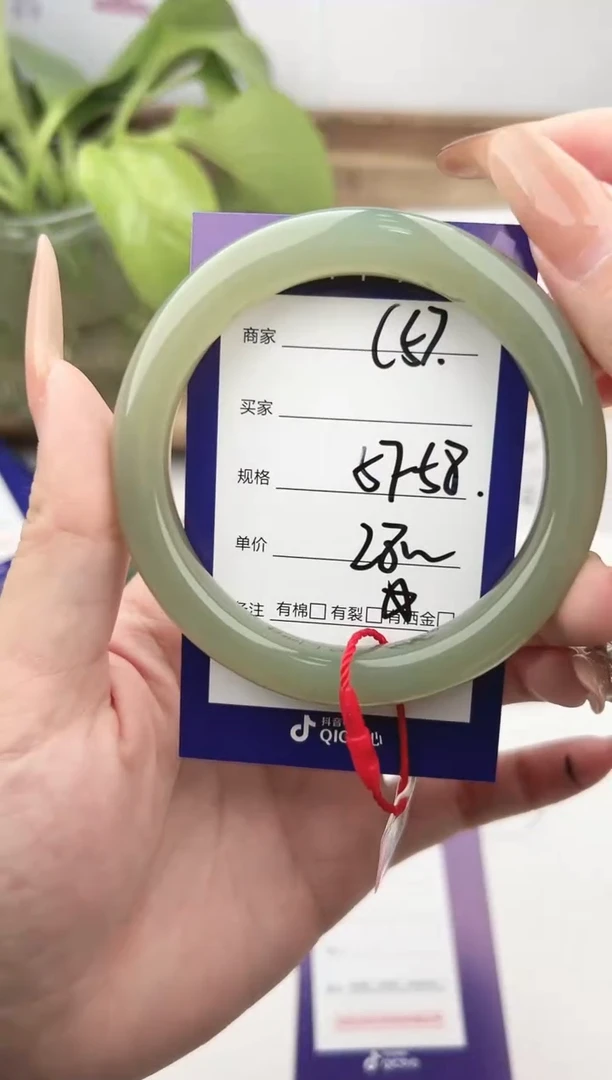 未镶嵌手镯和田玉微色差C57