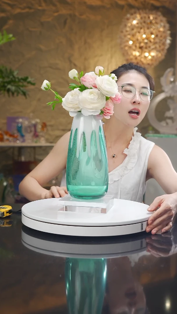 琉璃丫*蓝色设计款花瓶