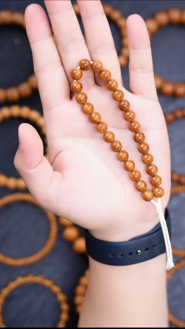 手串紫金鼠8.8实心圆珠手持