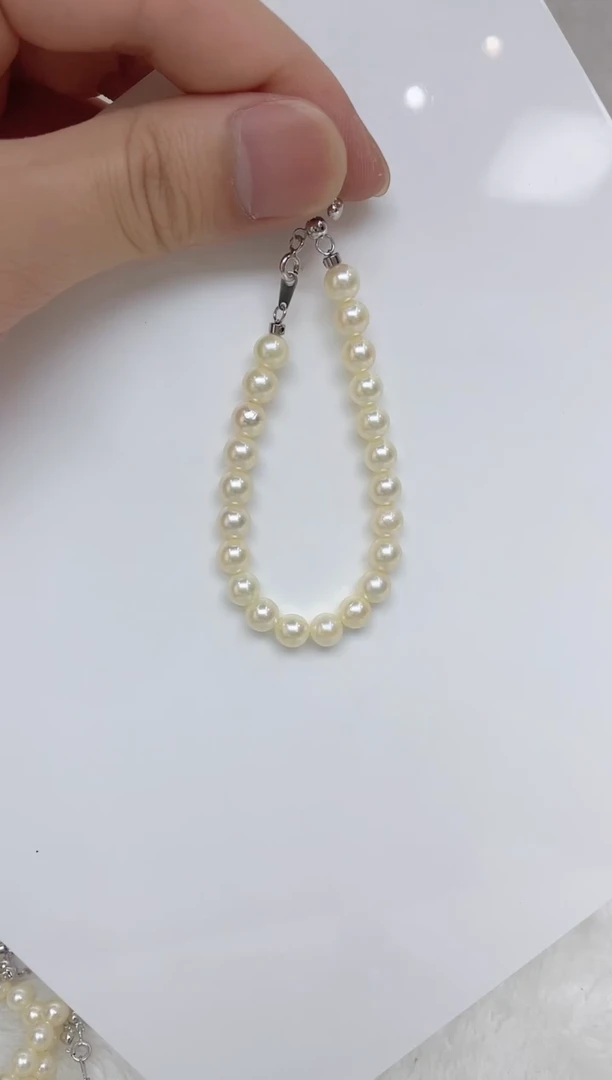 银S925镶嵌海水珍珠手链
