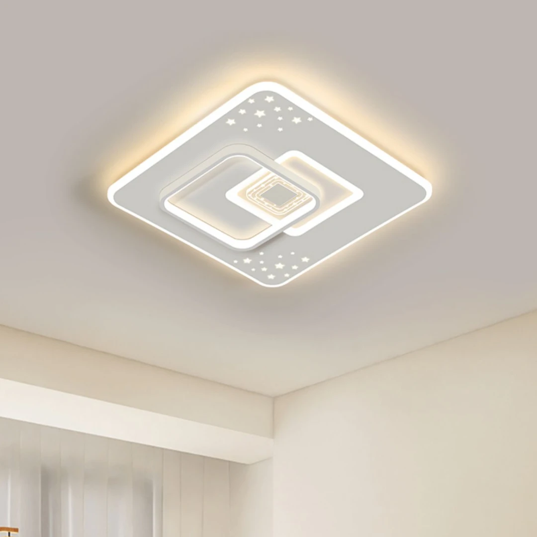 新款简约圆形主卧室吸顶灯餐厅女孩书房间灯走廊护眼全光谱吸顶灯