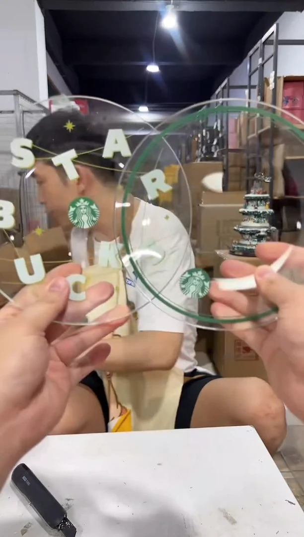 瓷片星爸爸玻璃盘2件套