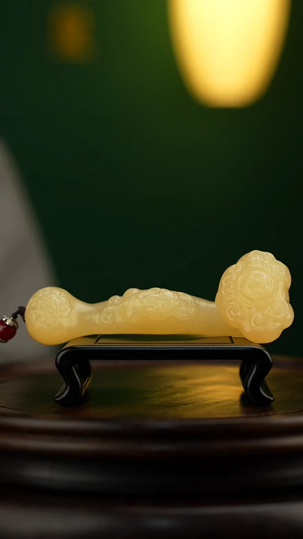 玉【吉祥如意】玉石摆件手把件