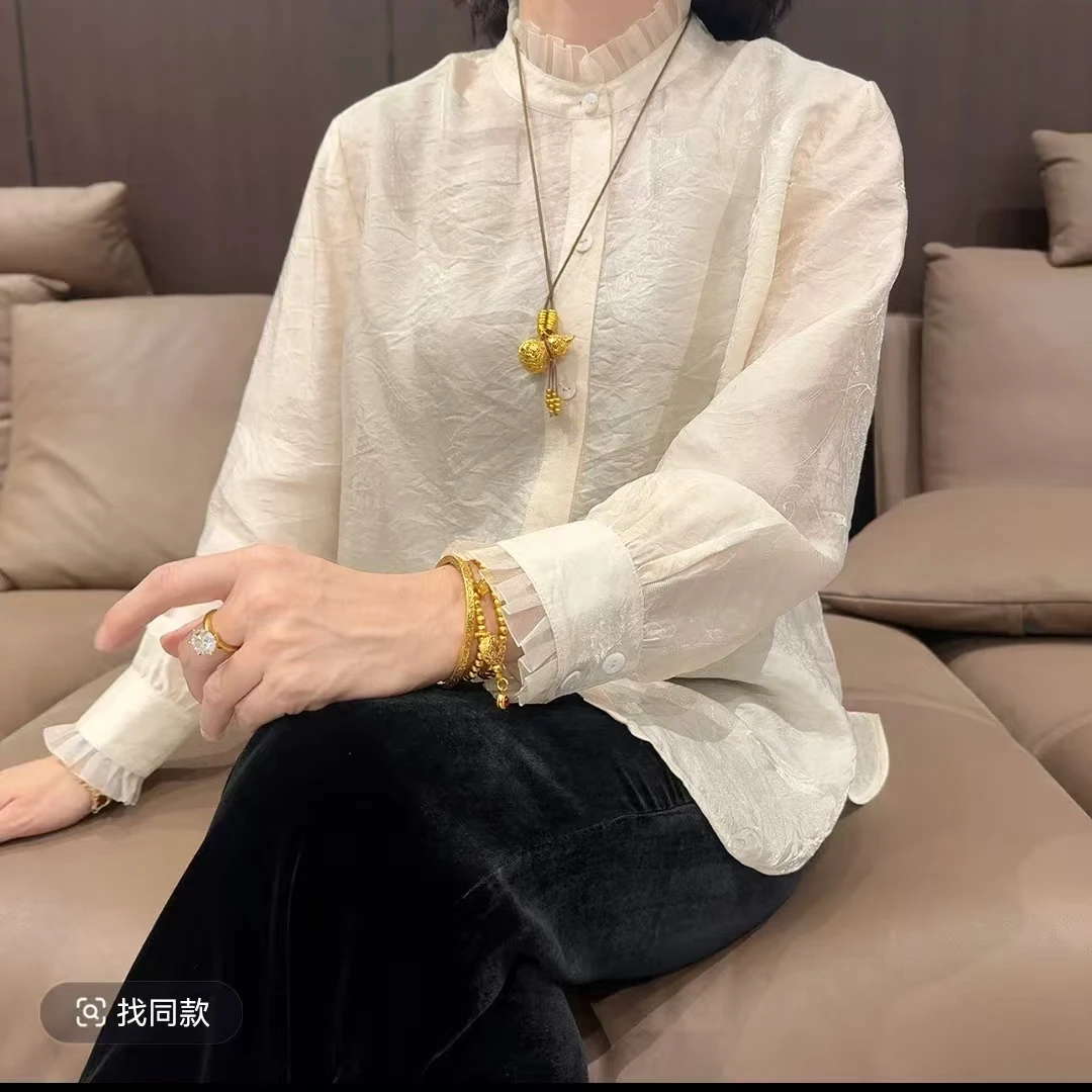 9020【.锦欢】秋季浮光锦小衫