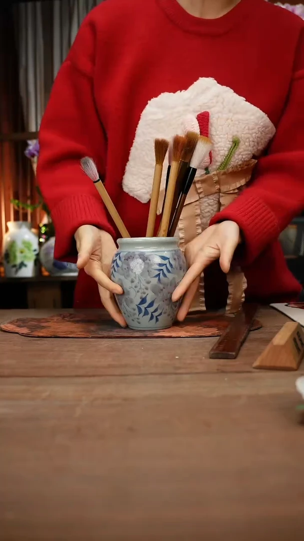 现代高温釉下彩手绘陶瓷餐具