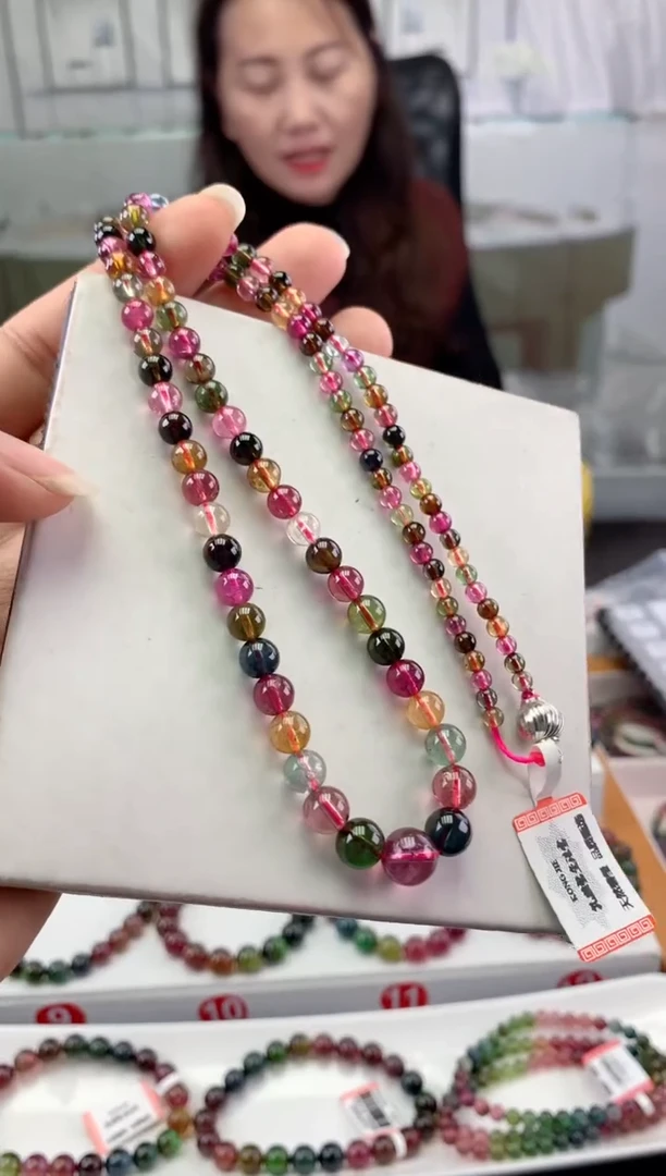 未镶嵌手串碧玺多样性发一条