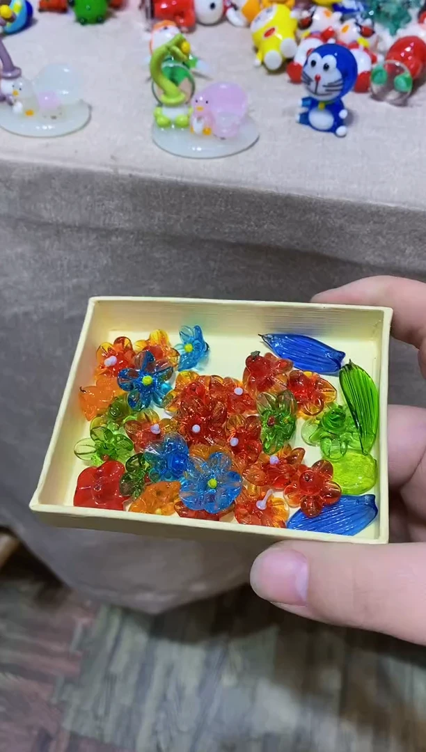 【闪购商品】琉璃手工艺品一盒子花