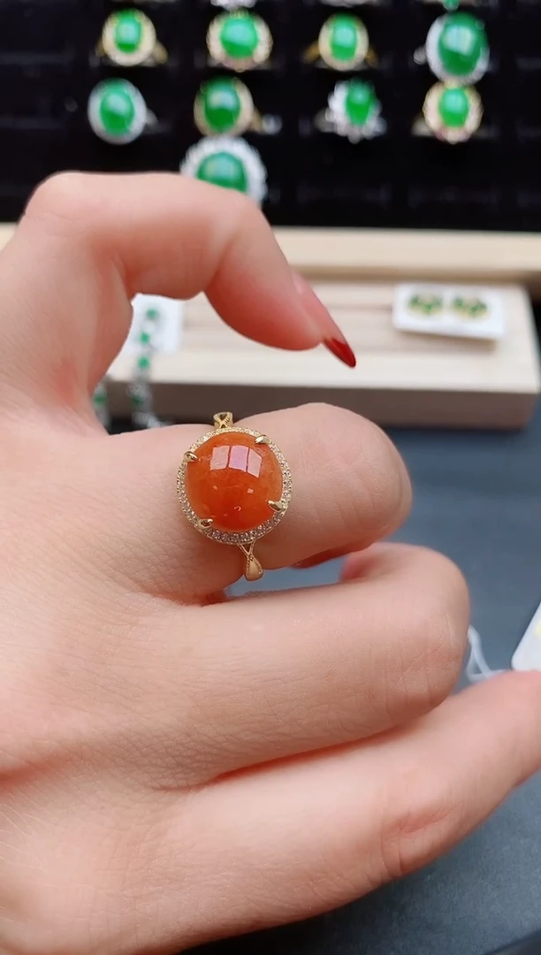 【闪购商品】翡翠戒指银S925镶嵌21321