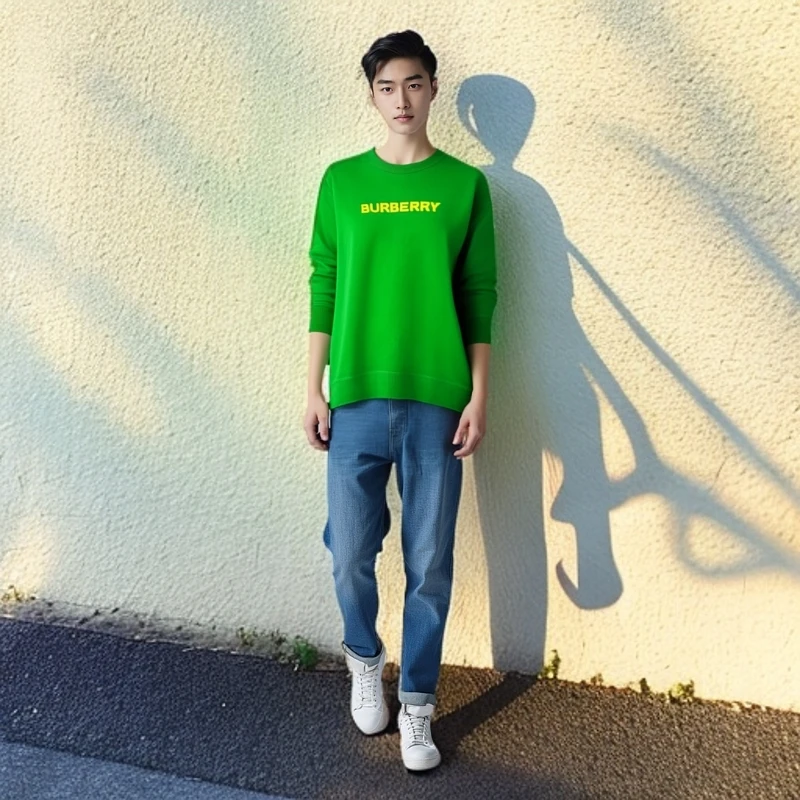 99新 BURBERRY/博柏利 卫衣/英文印花套头长袖/时尚/L码/0001836