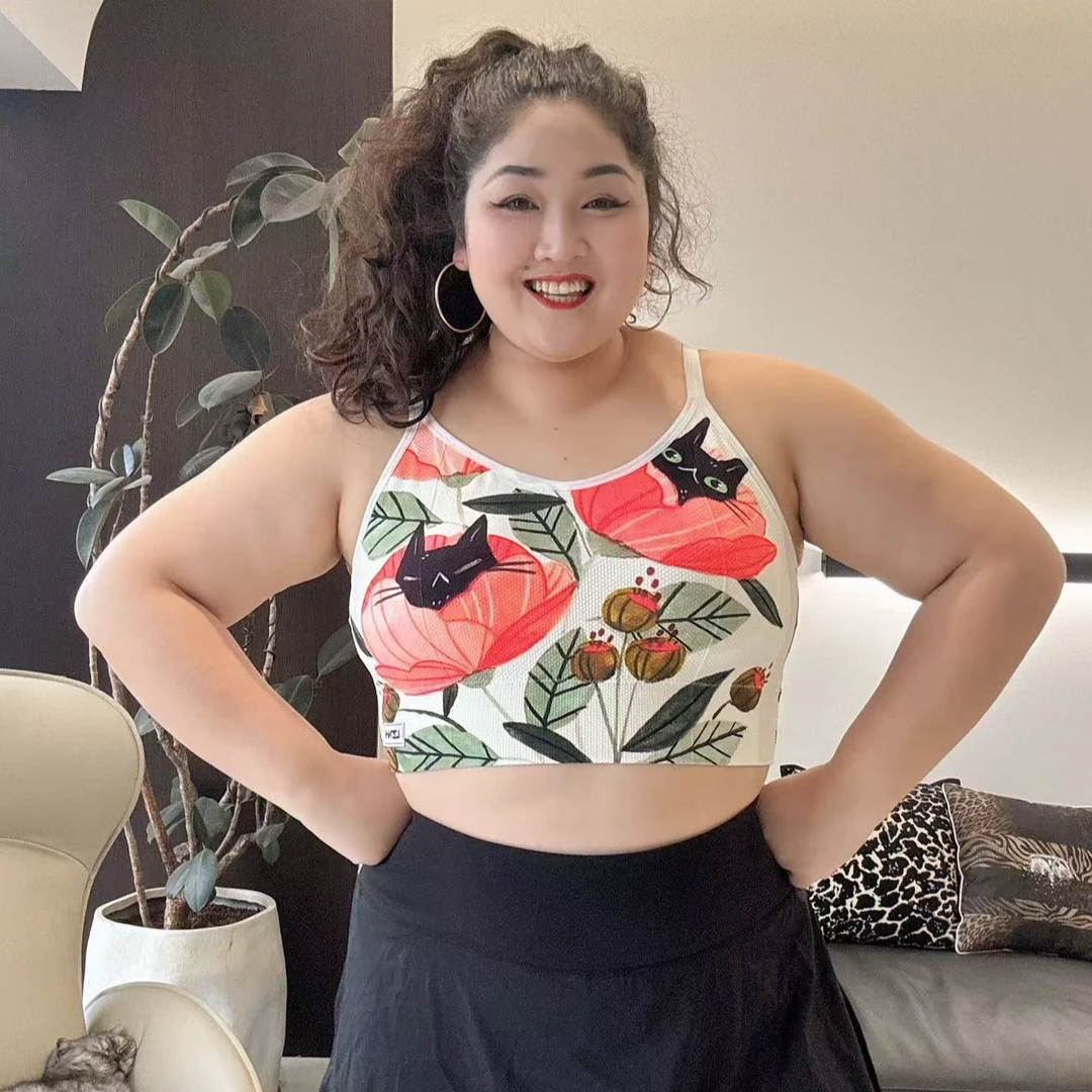 大码无缝针织高强度运动文胸WX-A