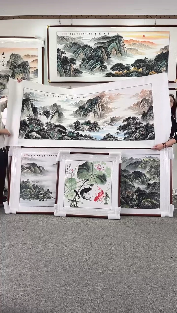 国画纯手绘两幅画芯