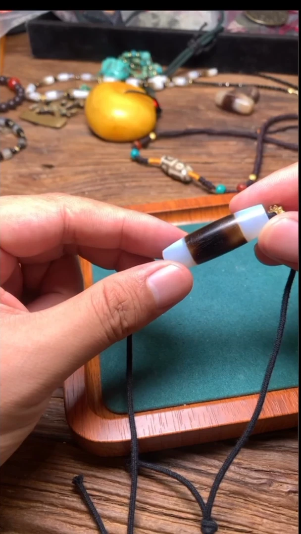 玛瑙/玉髓珠未镶嵌黑白珠啊啊啊