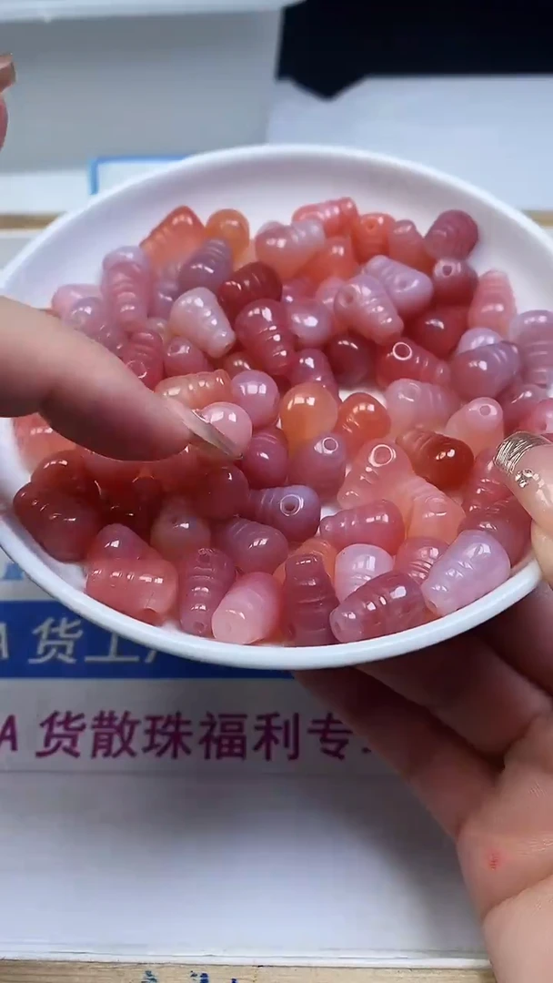 未镶嵌散珠玛瑙/玉髓M292 盐源 三通14*10mm1个9.9元