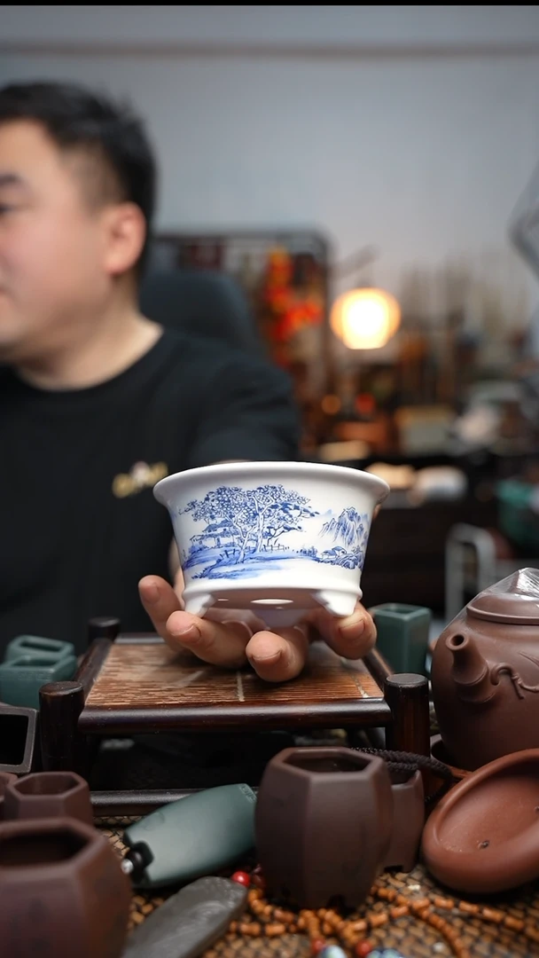 紫砂花盆長木軒精品紫砂