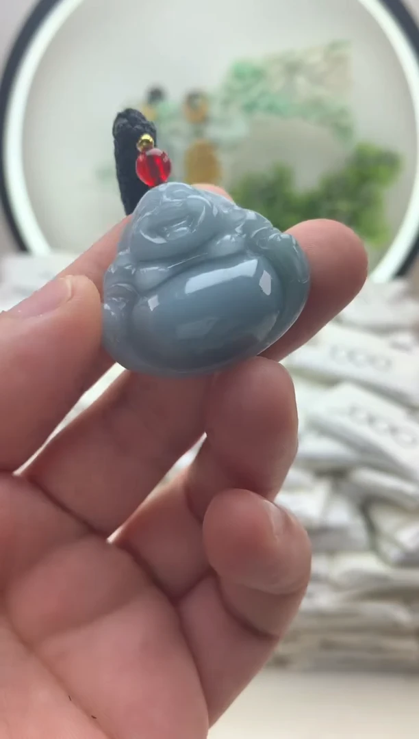 颈饰未镶嵌翡翠佛公1