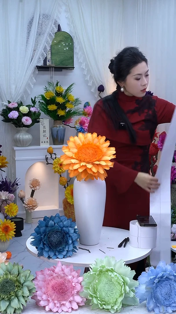 永生洋蓟爱马仕橙单头8068