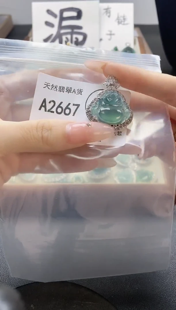 吊坠(赠链)未镶嵌翡翠天然翡翠A货