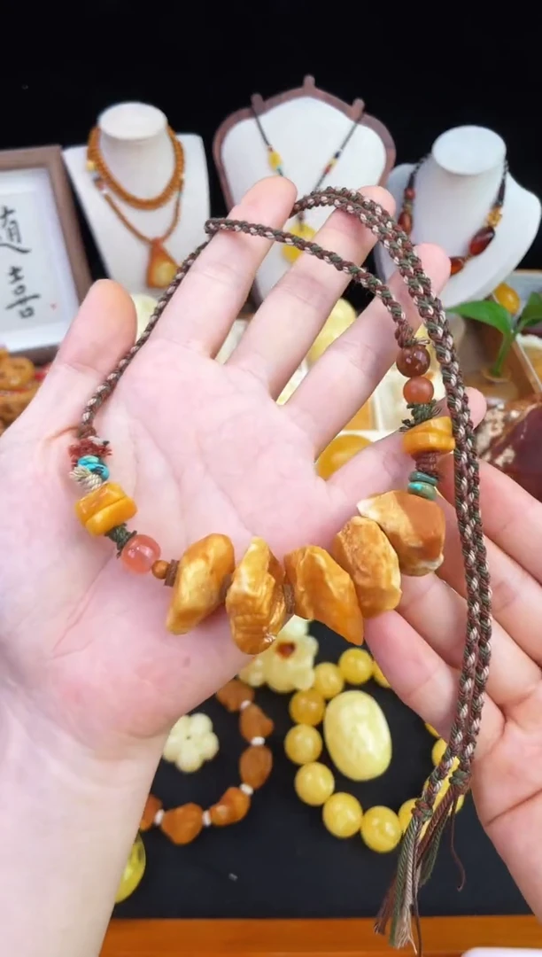 琥珀未镶嵌珠宝奇石柒月