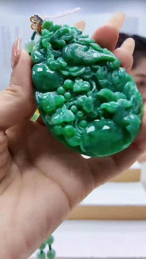 未镶嵌定制翡翠3099ty-毛货挂件109