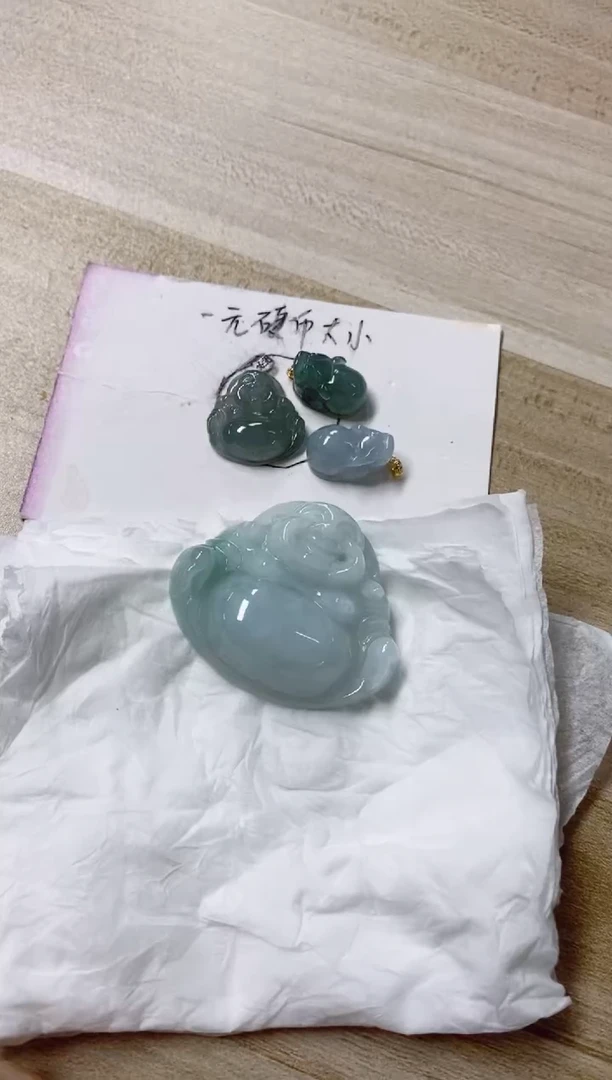 翡翠未镶嵌颈饰46天然缅甸翡翠A货分5单