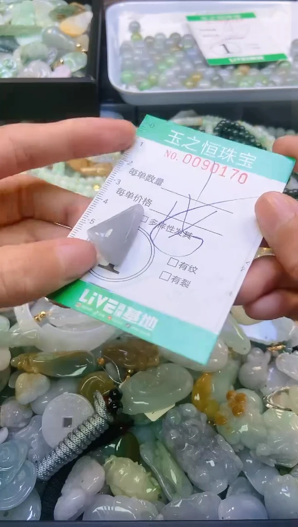 翡翠未镶嵌颈饰闪购0090170