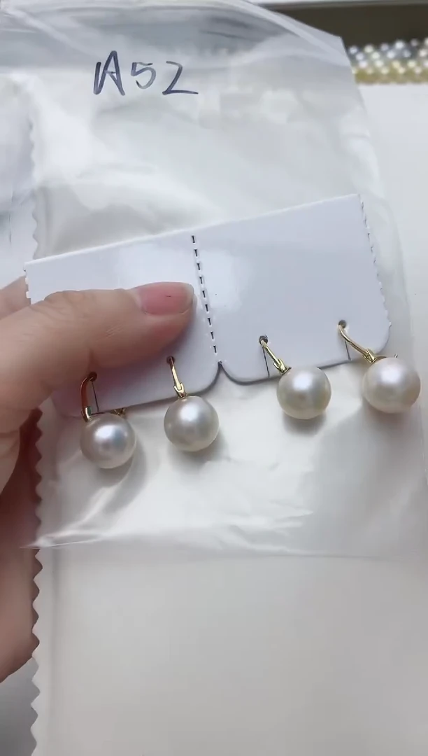【闪购商品】淡水珍珠耳饰银S925镶嵌A52商品多样性发其一