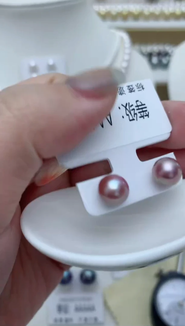 【闪购商品】淡水珍珠耳饰银S925镶嵌w53