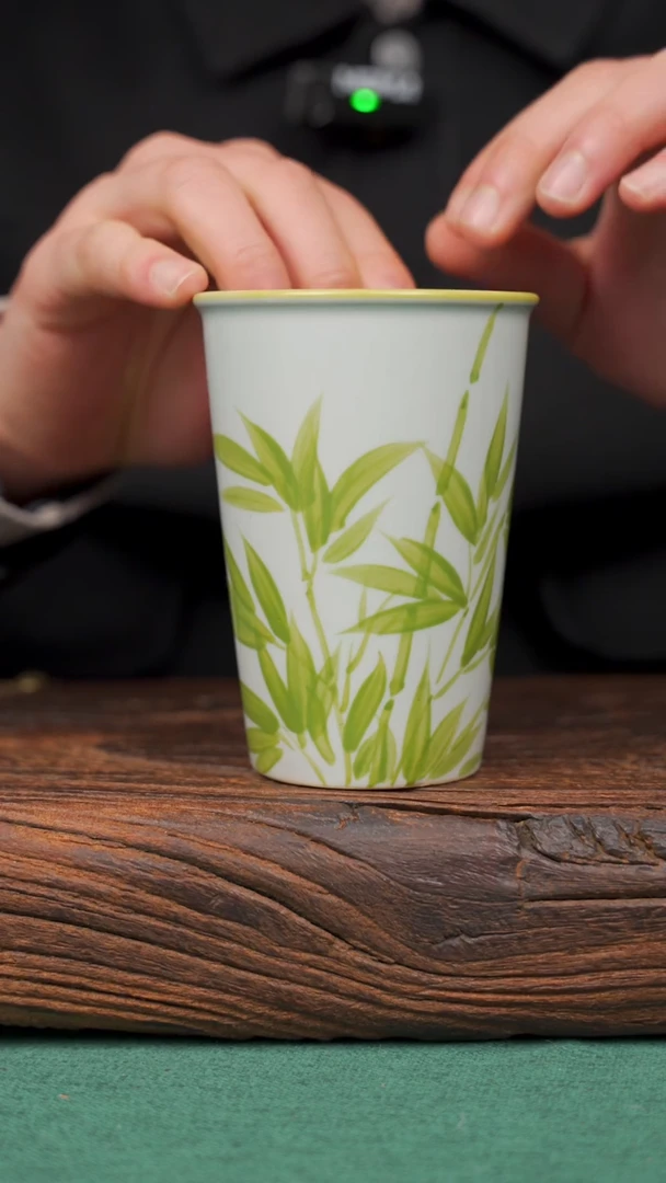 【闪购商品】瓷片37寻一缕瓷香杯釉下手工手绘瓷器