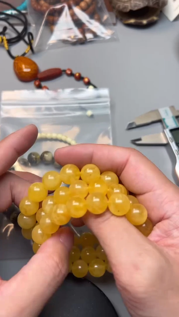 手链蜜蜡未镶嵌精品文玩蜜蜡一条