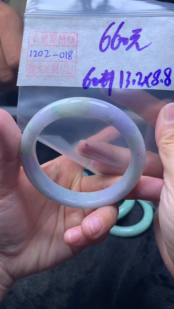 未镶嵌定制翡翠手镯60圈毛货需精细抛光#18