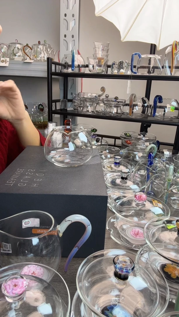 手工艺品玻璃禾器 淡然琥珀 普通盒