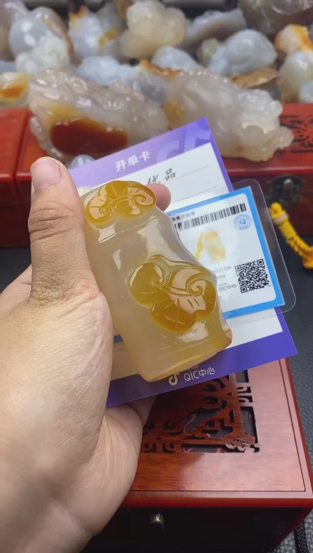 玛瑙/玉髓手把未镶嵌?****?00