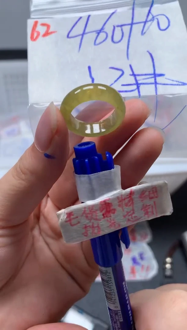 未镶嵌定制翡翠戒圈12#470毛货需精细抛光