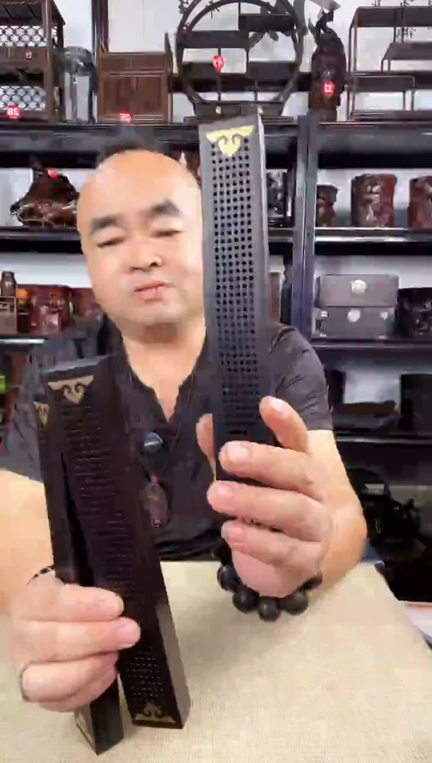 木3个黑线盒老李红木工艺品