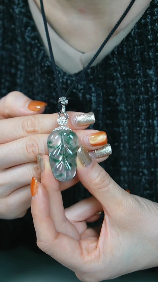 【闪购商品】翡翠挂件18K金镶嵌63-吊坠/姿/Z