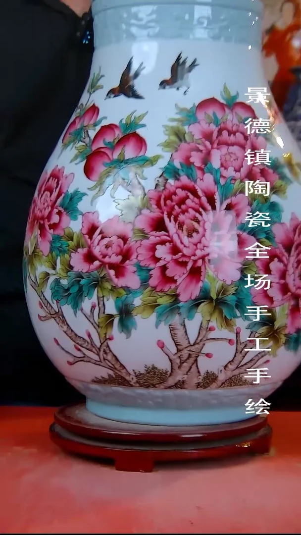摆件手景德镇陶瓷 全场手工绘