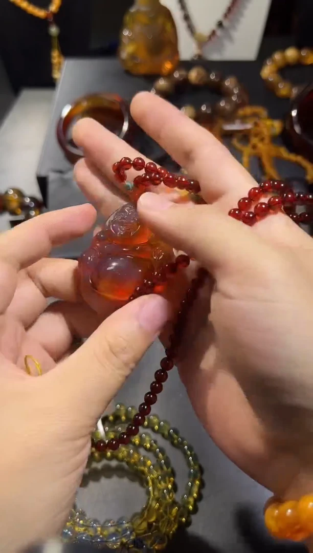 【闪购商品】琥珀颈饰未镶嵌31