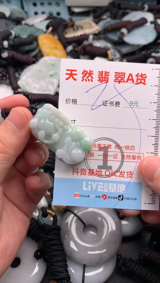 翡翠未镶嵌吊坠(不含链)1