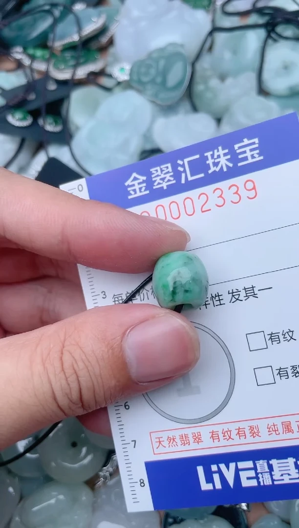 翡翠未镶嵌颈饰2339