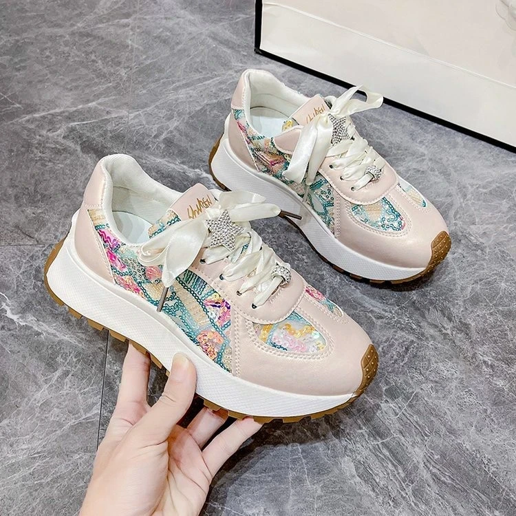 秋冬运动单鞋时尚韩版潮鞋女鞋老爹鞋学生鞋浅口单鞋03