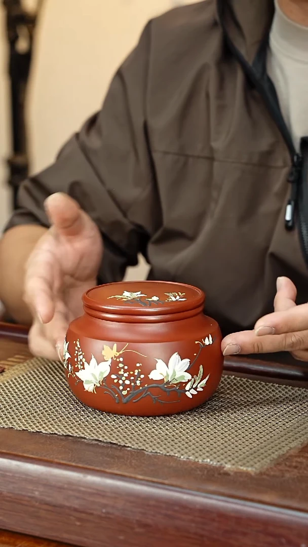 宜兴原矿紫砂茶叶罐