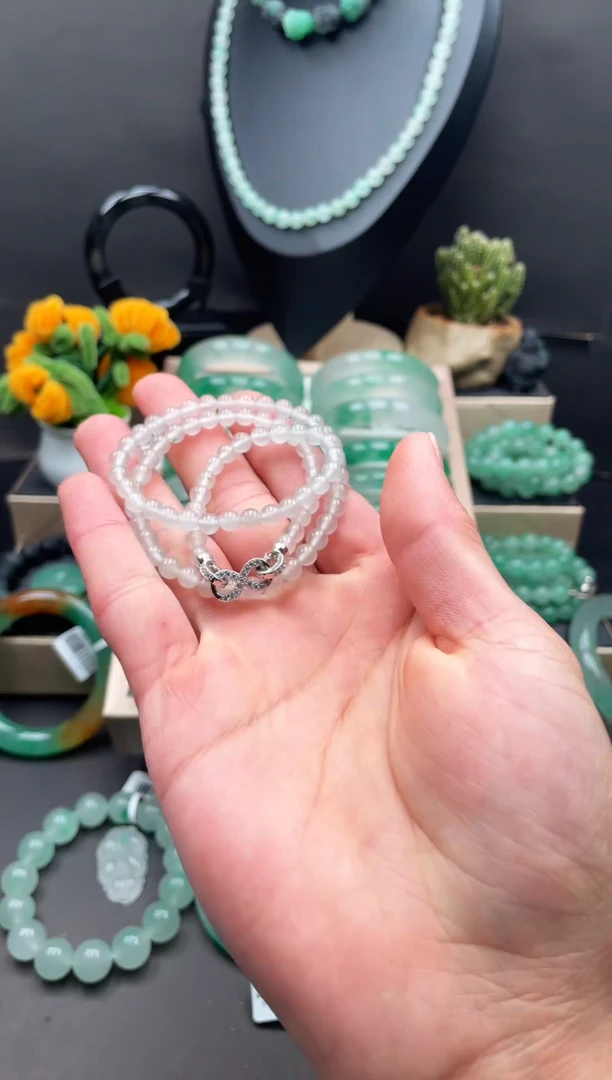 未镶嵌手镯石英质玉天然非洲翠